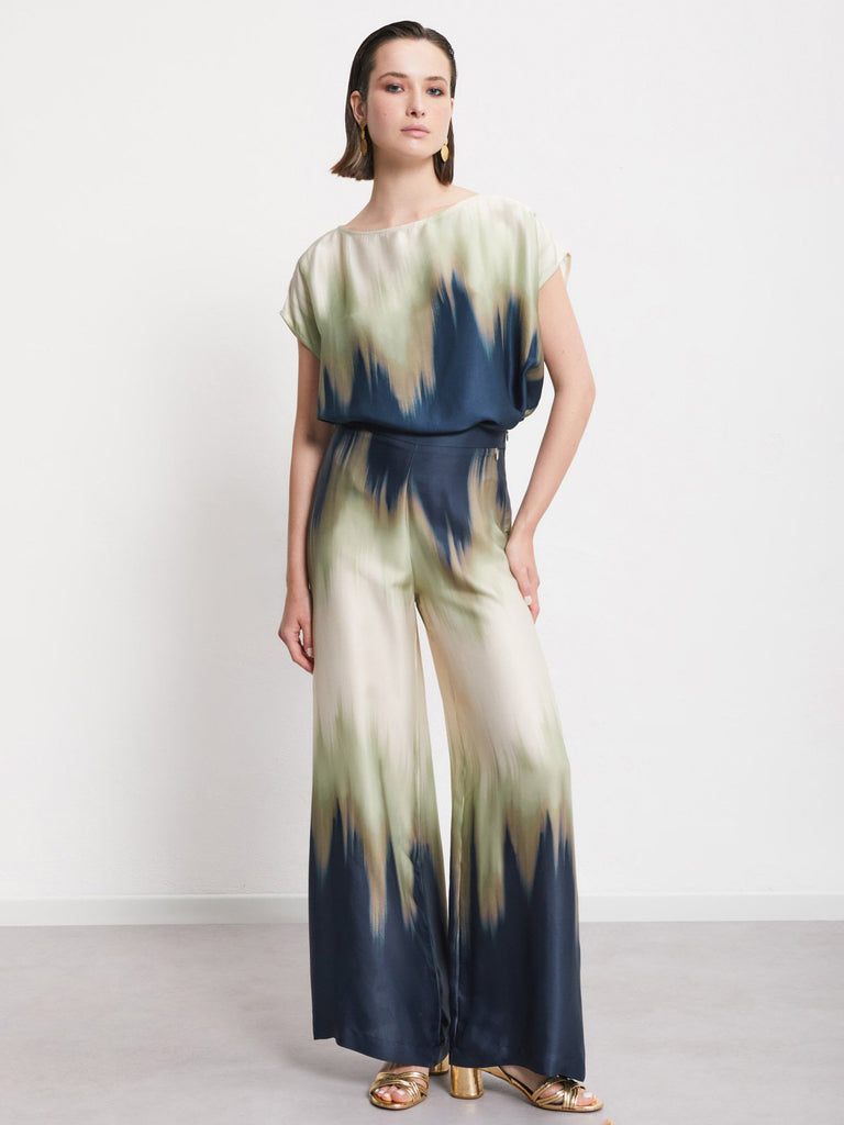 Ottod'Ame - Print Viscose Top - Multi-Ottod'Ame-treehaus