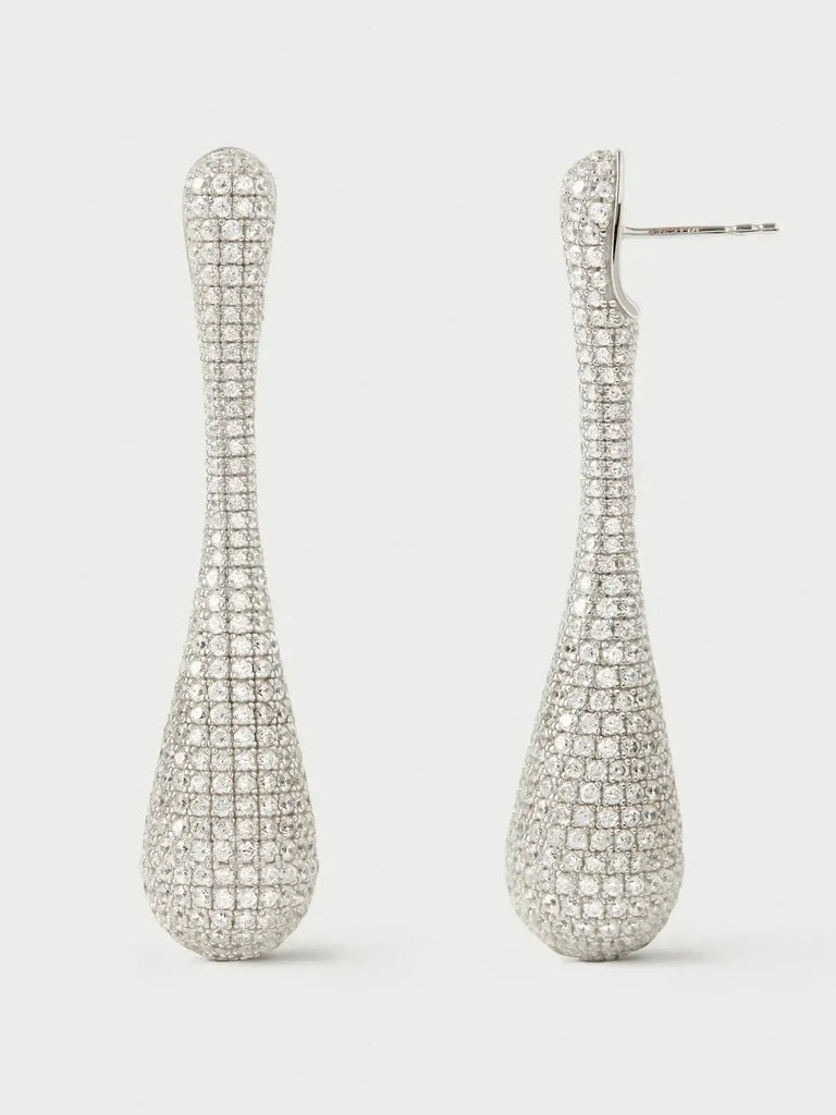 PDPAOLA - Glacier Earrings - Silver - Pavé-PDPAOLA-treehaus