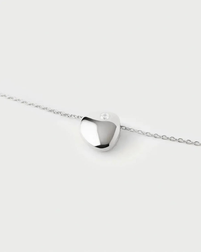 PDPAOLA - Wave Necklace - Silver - Rhodium Silver Plated-PDPAOLA-treehaus