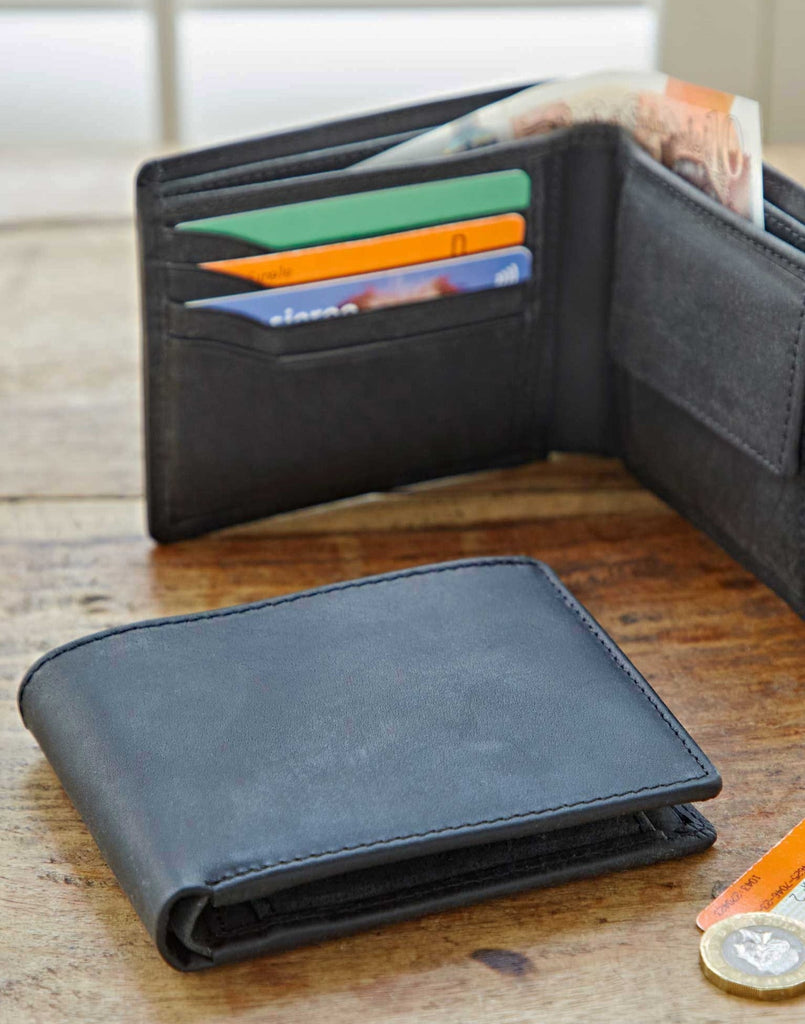 Paper High - Handmade Buffalo Leather Wallet - Black-The Paper High Gift Company Limited-treehaus