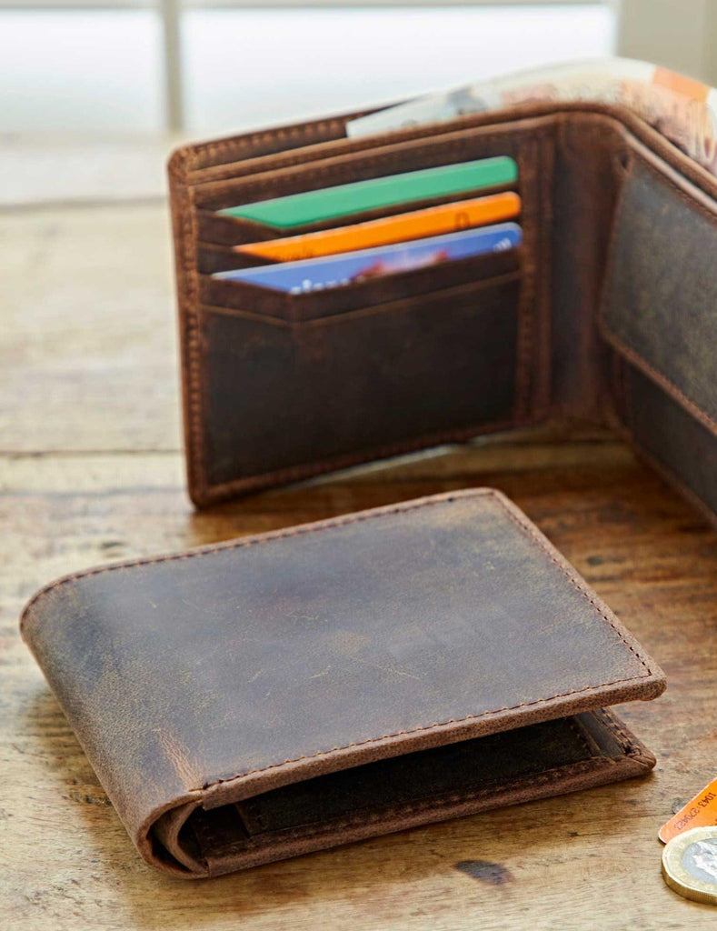 Paper High - Handmade Buffalo Leather Wallet - Brown-The Paper High Gift Company Limited-treehaus