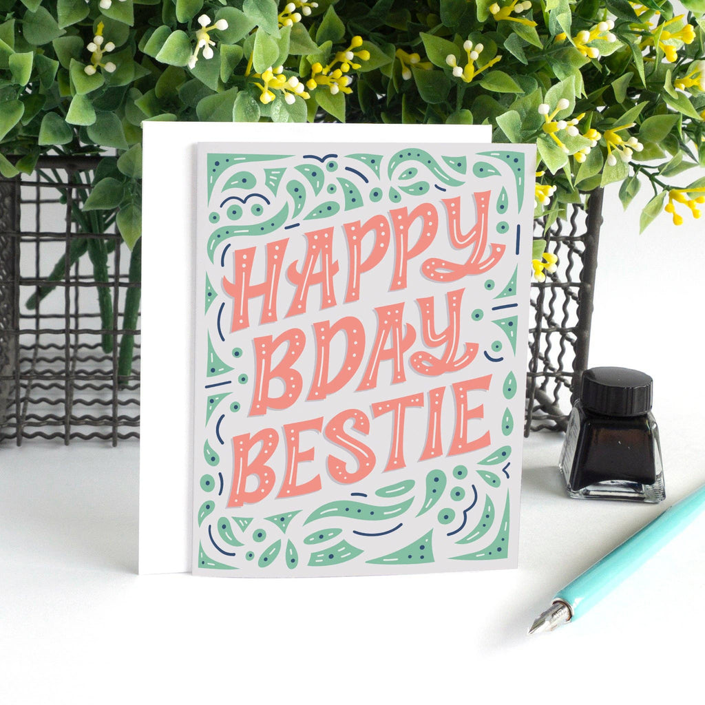 Pedaller Designs - Happy Bday Bestie Birthday-Pedaller Designs-treehaus