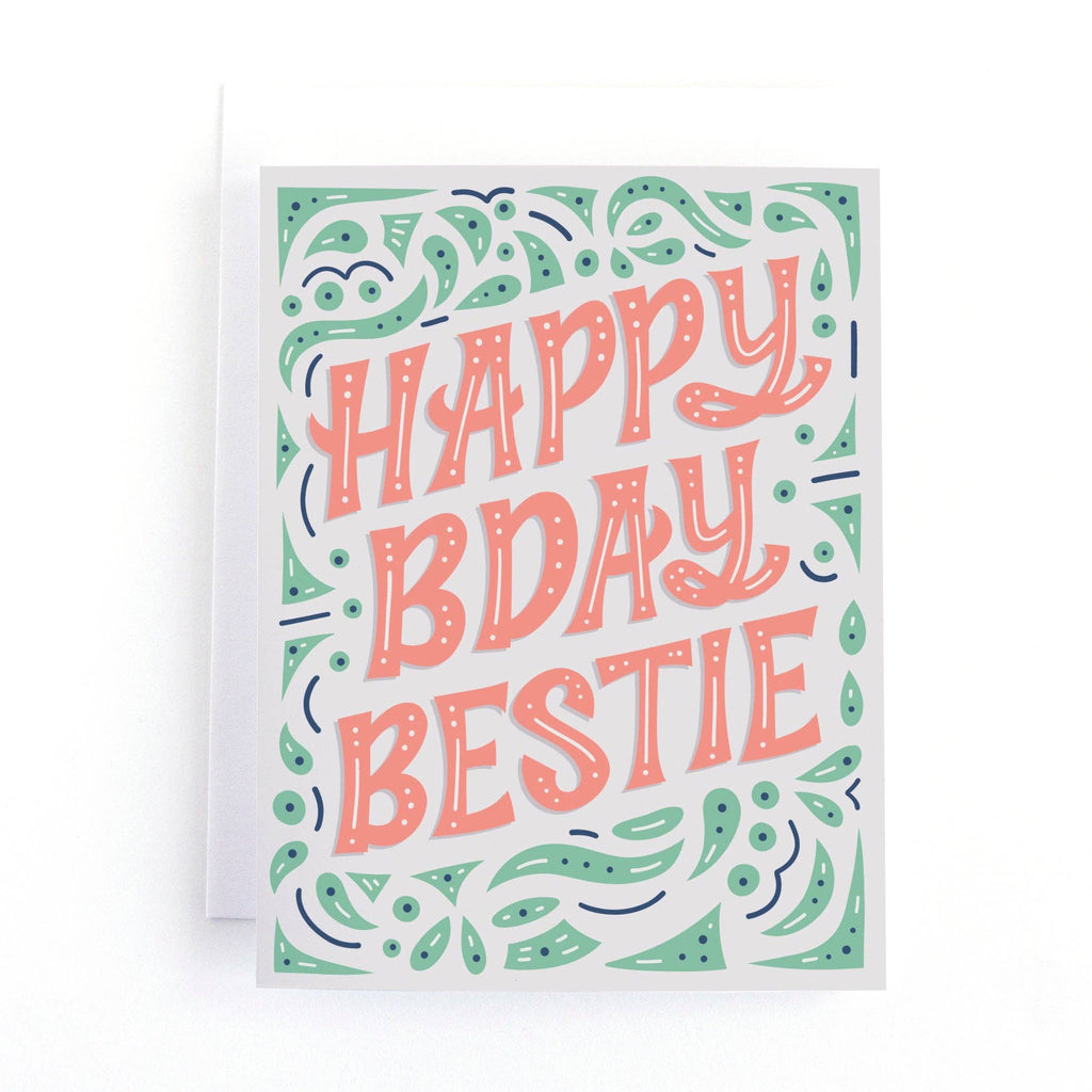 Pedaller Designs - Happy Bday Bestie Birthday-Pedaller Designs-treehaus