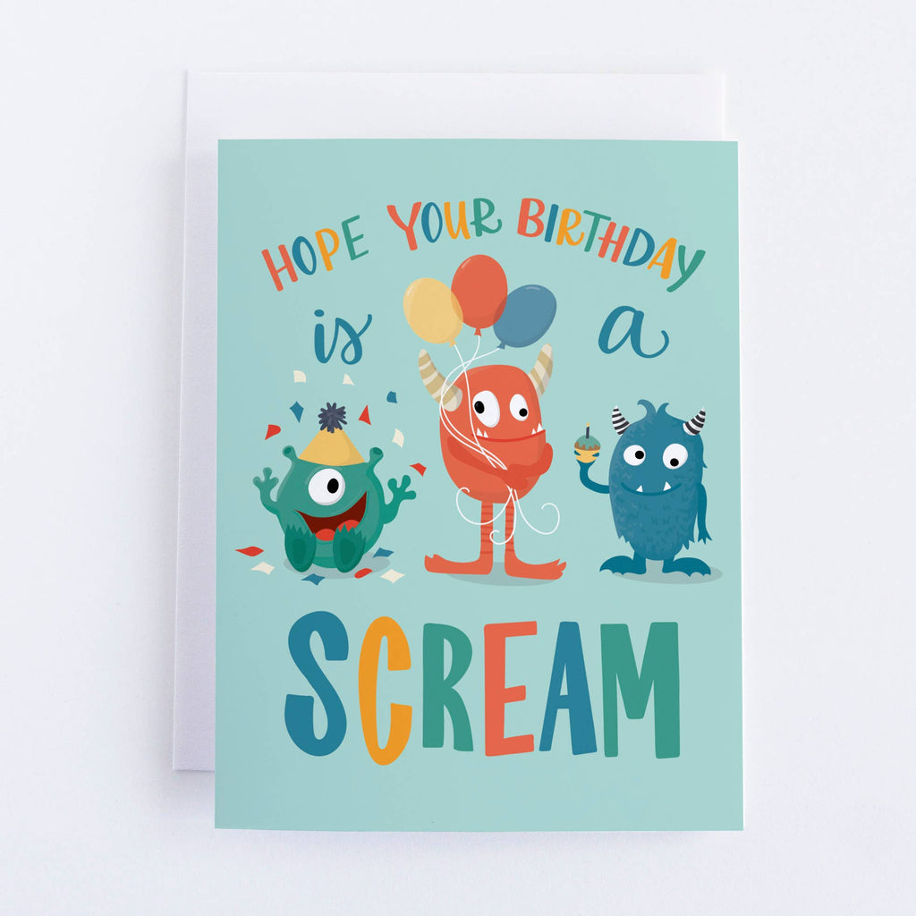 Pedaller Designs - Monster Scream Birthday-Pedaller Designs-treehaus