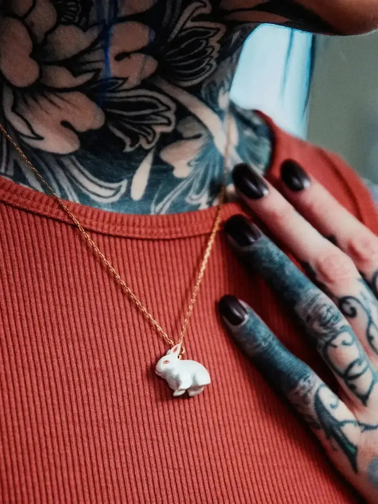 Peter and June - Tiny Bunny Necklace-Peter and June-treehaus