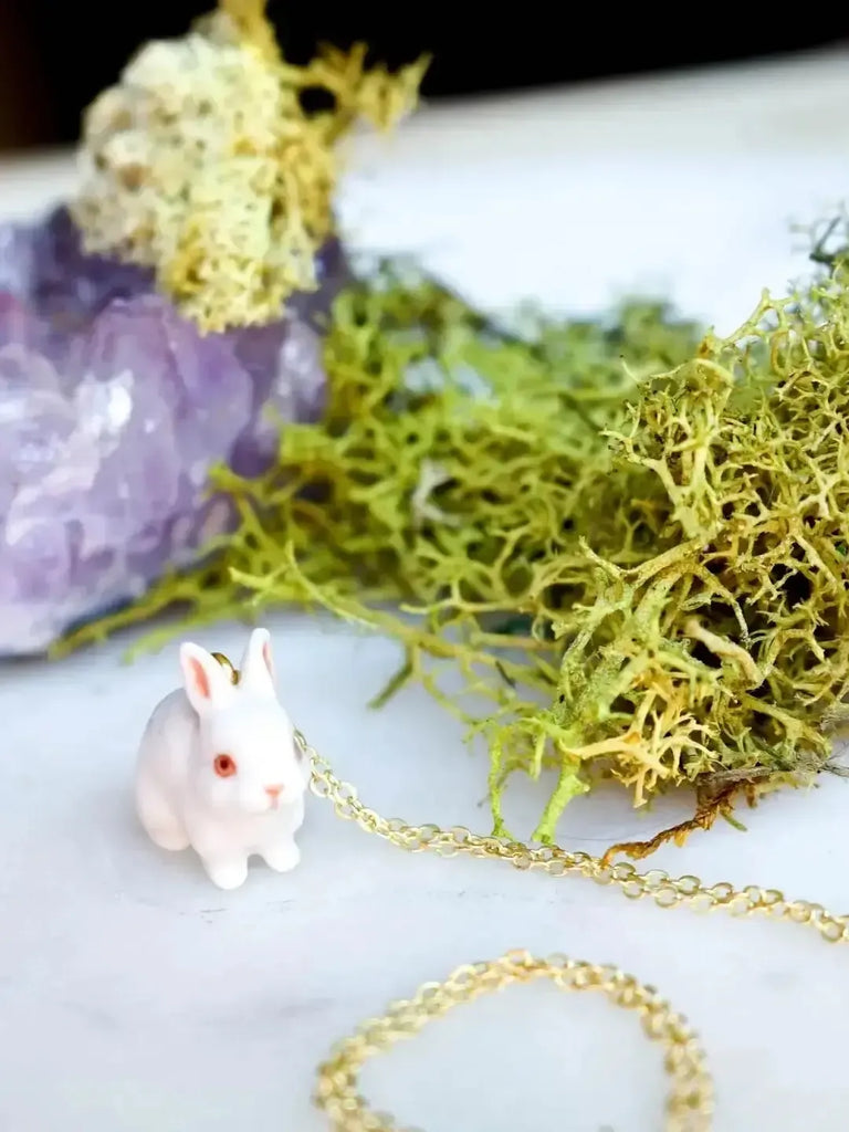 Peter and June - Tiny Bunny Necklace-Peter and June-treehaus
