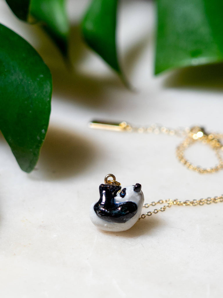 Peter and June - Tiny Panda Panda Necklace-Peter and June-treehaus