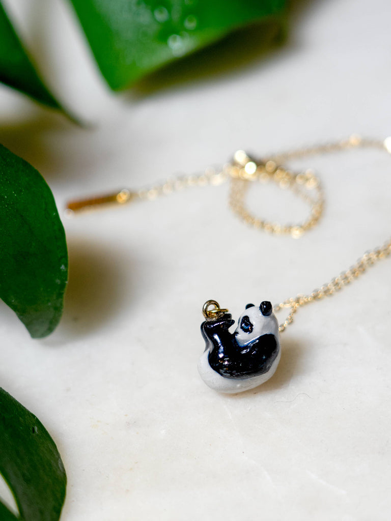Peter and June - Tiny Panda Panda Necklace-Peter and June-treehaus