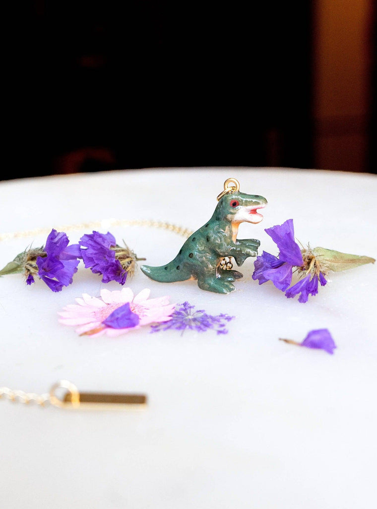 Peter and June - Tiny T-Rex Necklace-Peter and June-treehaus