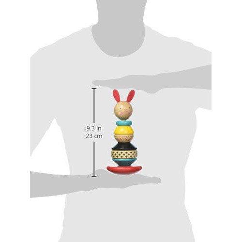 Petit Collage - Modern Bunny Stacking Toy-Chronicle-treehaus