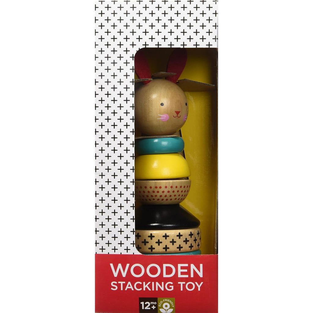 Petit Collage - Modern Bunny Stacking Toy-Chronicle-treehaus