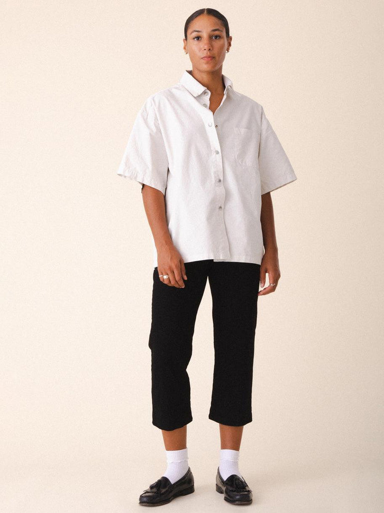 Prairie Underground - Oversized Work Shirt - Oyster-Prairie Underground-treehaus