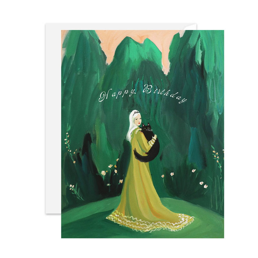 Pretty In The Garden Birthday Card-JANET HILL STUDIO-treehaus