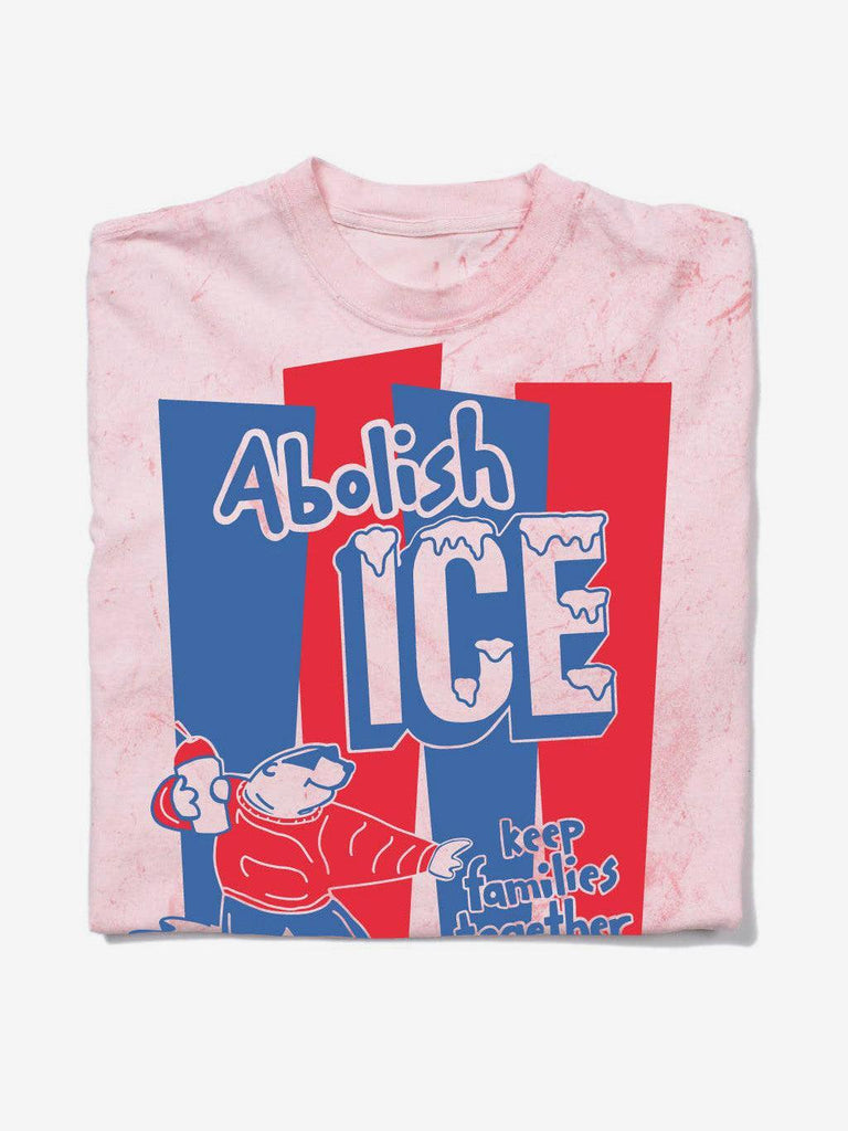 RAYGUN - Abolish ICE Heavyweight - Pink-RAYGUN-treehaus