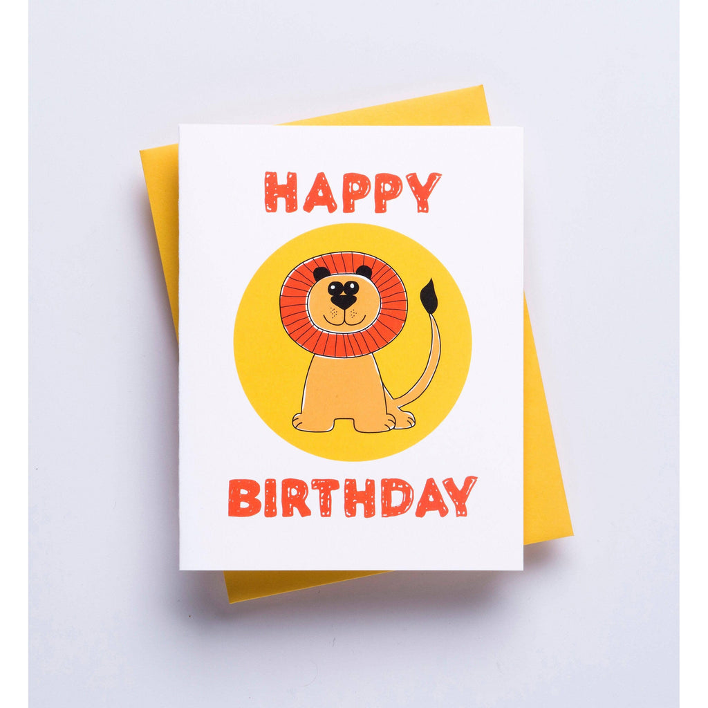 RIchie Designs - Lion Birthday Card-Richie Designs-treehaus