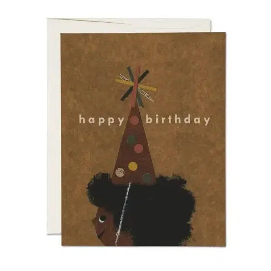 Red Cap Cards - Afro Birthday-Red Cap Cards-treehaus