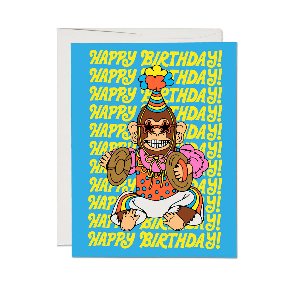 Red Cap Cards - Funky Monkey Birthday-Red Cap Cards-treehaus