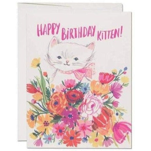 Red Cap Cards - Happy Birthday Kitten-Red Cap Cards-treehaus