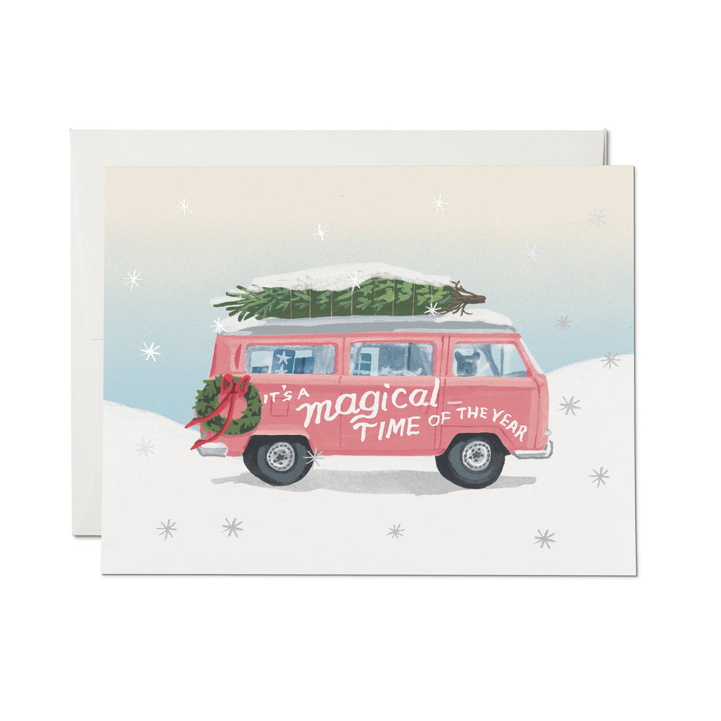 Red Cap Cards - Magical Time of the Year Holiday Card-Red Cap Cards-treehaus