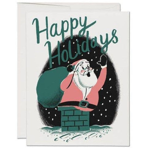 Red Cap Cards - Santa Chimney Christmas greeting card - Boxed Set-Red Cap Cards-treehaus