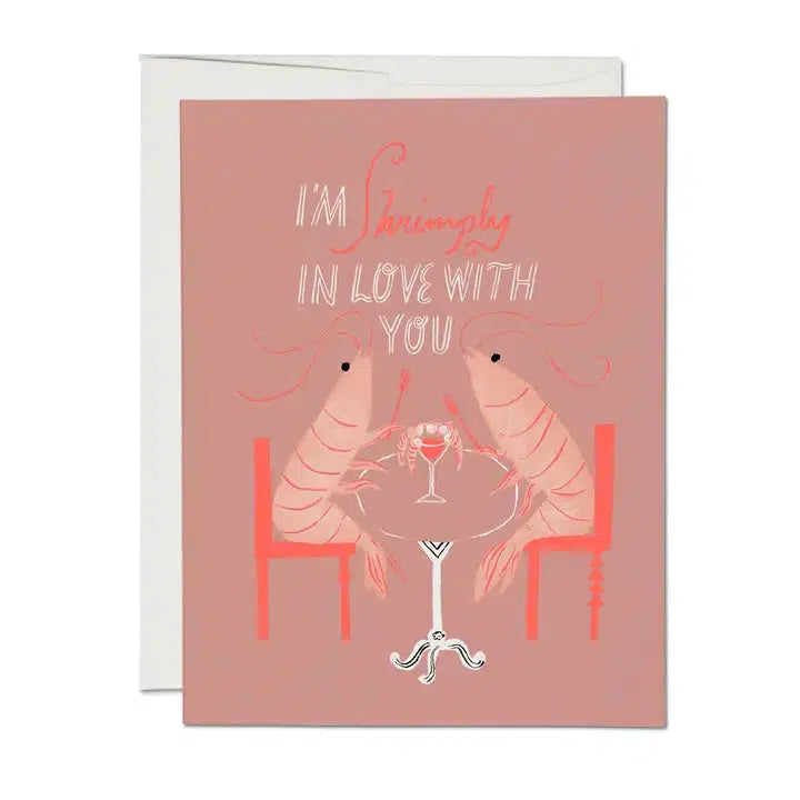 Red Cap Cards - Shrimply Love Card-Red Cap Cards-treehaus