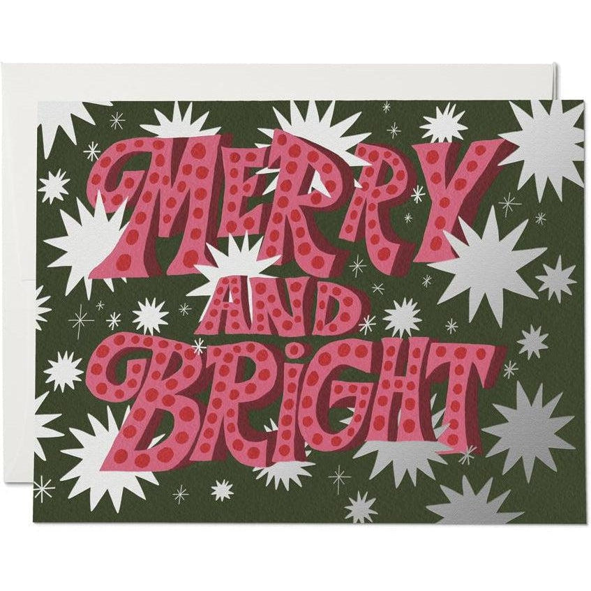 Red Cap Cards - Sparkling Merry-Red Cap Cards-treehaus