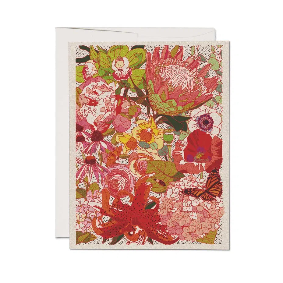 Red Cap Cards - Wild Florals Card - Boxed Set - 8 Cards-Red Cap Cards-treehaus