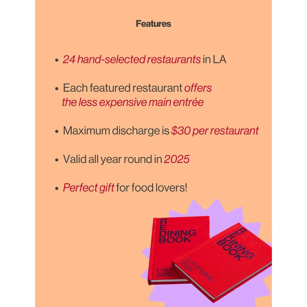 Red Dining Book - Los Angeles 2025-Red Dining Book-treehaus