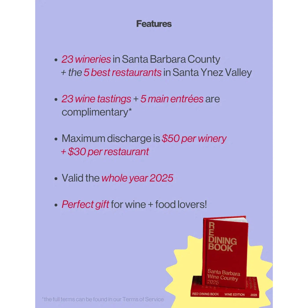 Red Dining Book - Santa Barbara Wine Country 2025-Red Dining Book-treehaus