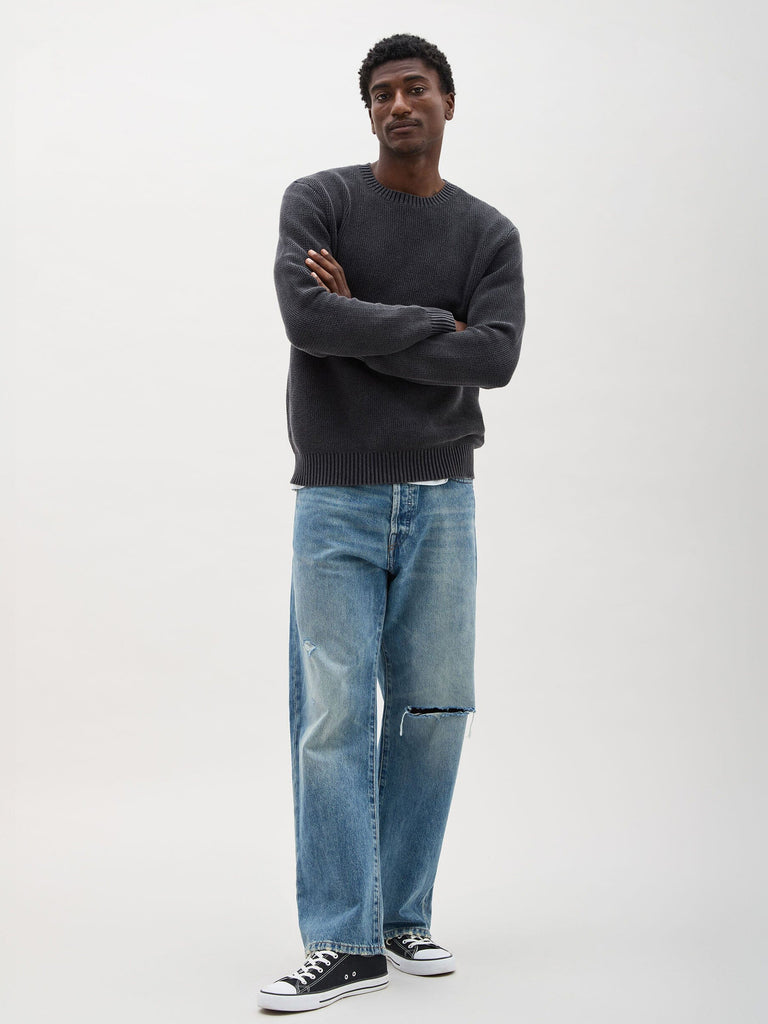 Richer Poorer - Dune Open Knit Sweater - Black-Richer Poorer-treehaus