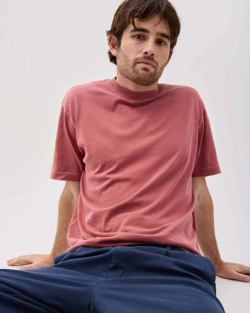 Richer Poorer - Relaxed Tee - Marsala-Richer Poorer-treehaus