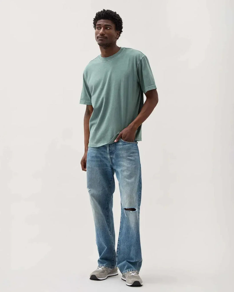 Richer Poorer - Relaxed Tee - Sage Leaf-Richer Poorer-treehaus