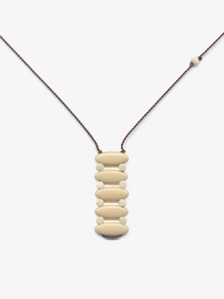 Ronni Kappos - Meditation (Cream Stack) Necklace-Ronni Kappos-treehaus