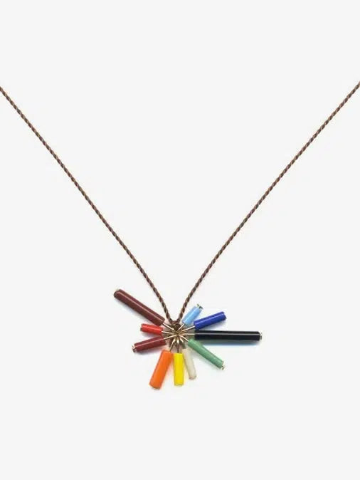 Ronni Kappos - Rainbow Bar Burst Necklace-Ronni Kappos-treehaus