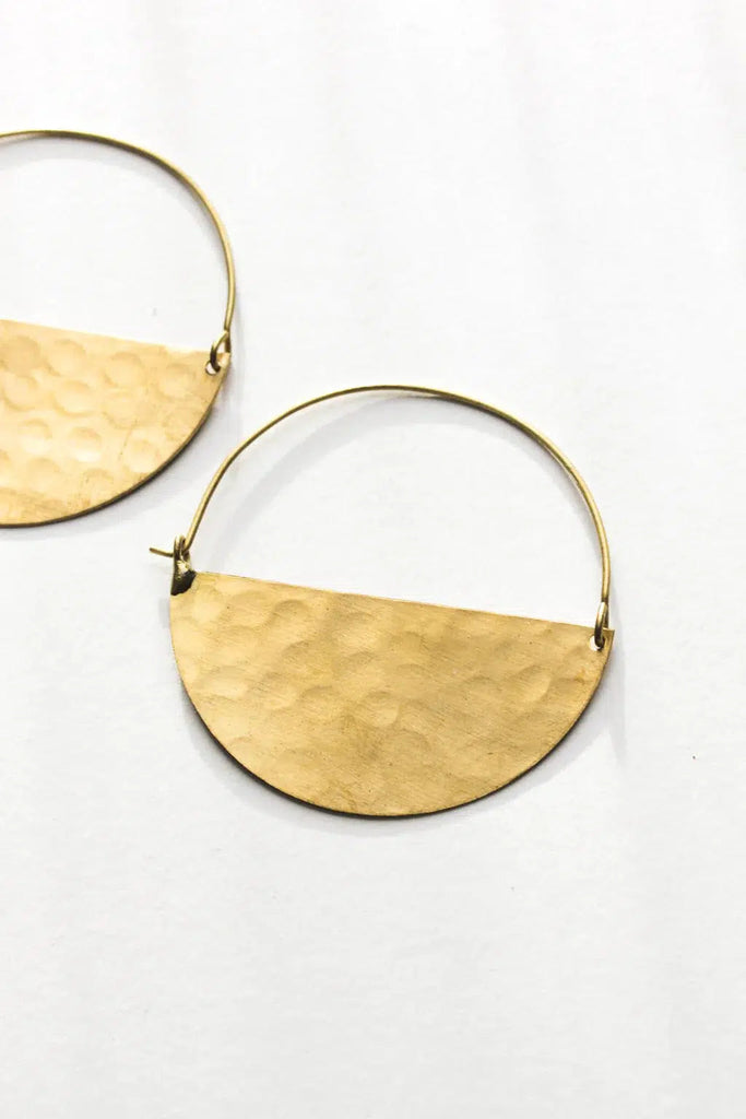 Rover & Kin - Half Moon Earrings - 1.5"-Rover & Kin-treehaus