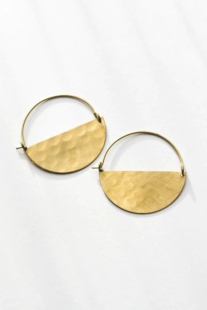 Rover & Kin - Half Moon Earrings - 1.5"-Rover & Kin-treehaus