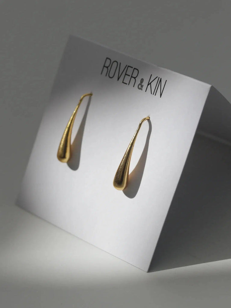 Rover & Kin - Luxe Gold Droplet Earrings-Rover & Kin-treehaus