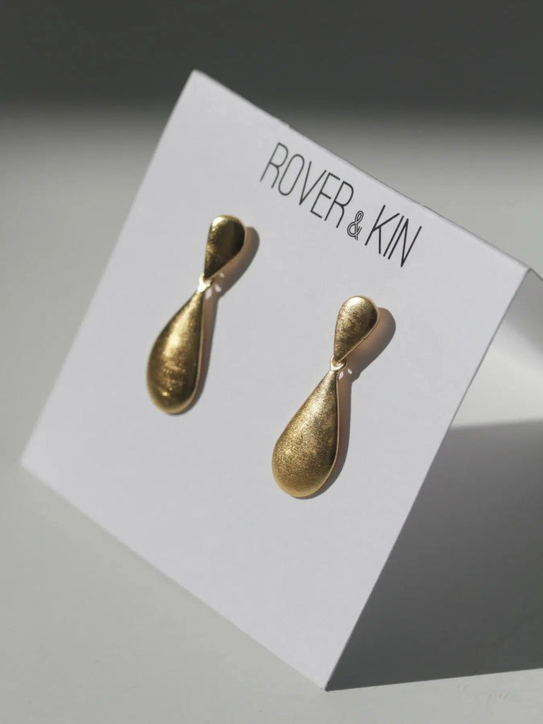 Rover & Kin - Luxe Gold Teardrop Earrings-Rover & Kin-treehaus