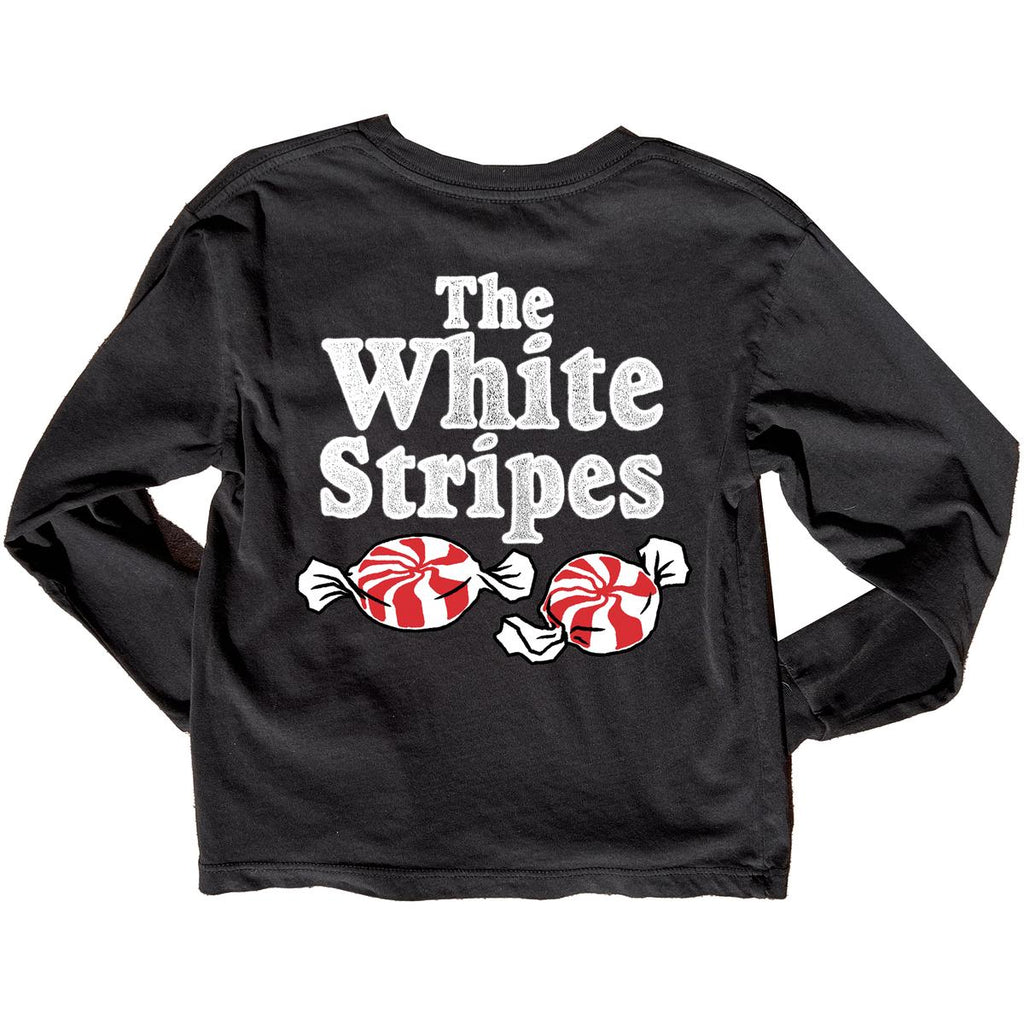 Rowdy Sprout - White Stripes Long Sleeve T-Shirt-Rowdy Sprout-treehaus