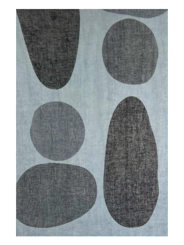 See Design - Linen Scarf - Dream - Black/Grey-See Design-treehaus