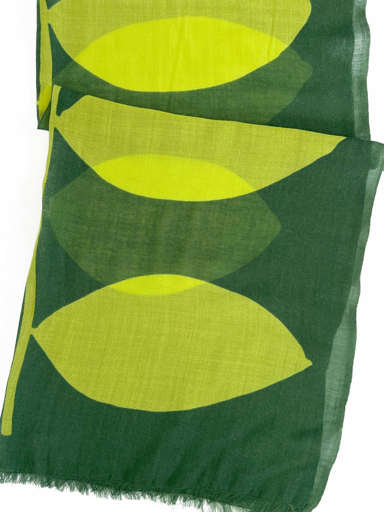 See Design - Wool Scarf - Plant - Forest/Citron-See Design-treehaus