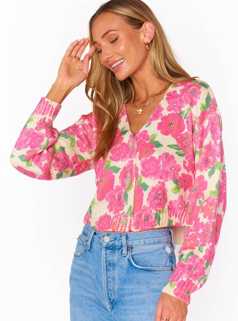 Show Me Your Mumu - Clemmie Cardi - Pink Floral-Show Me Your Mumu-treehaus