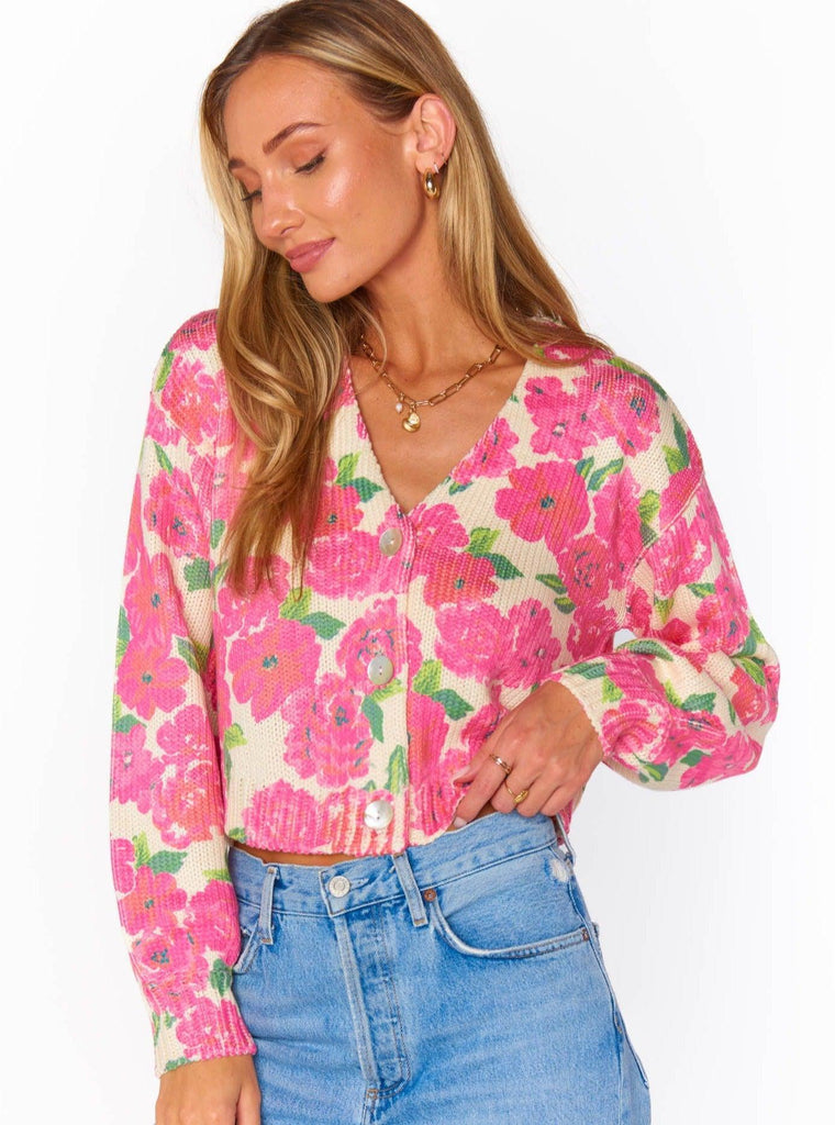 Show Me Your Mumu - Clemmie Cardi - Pink Floral-Show Me Your Mumu-treehaus