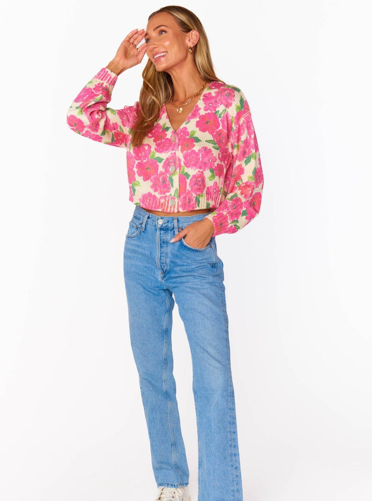 Show Me Your Mumu - Clemmie Cardi - Pink Floral-Show Me Your Mumu-treehaus