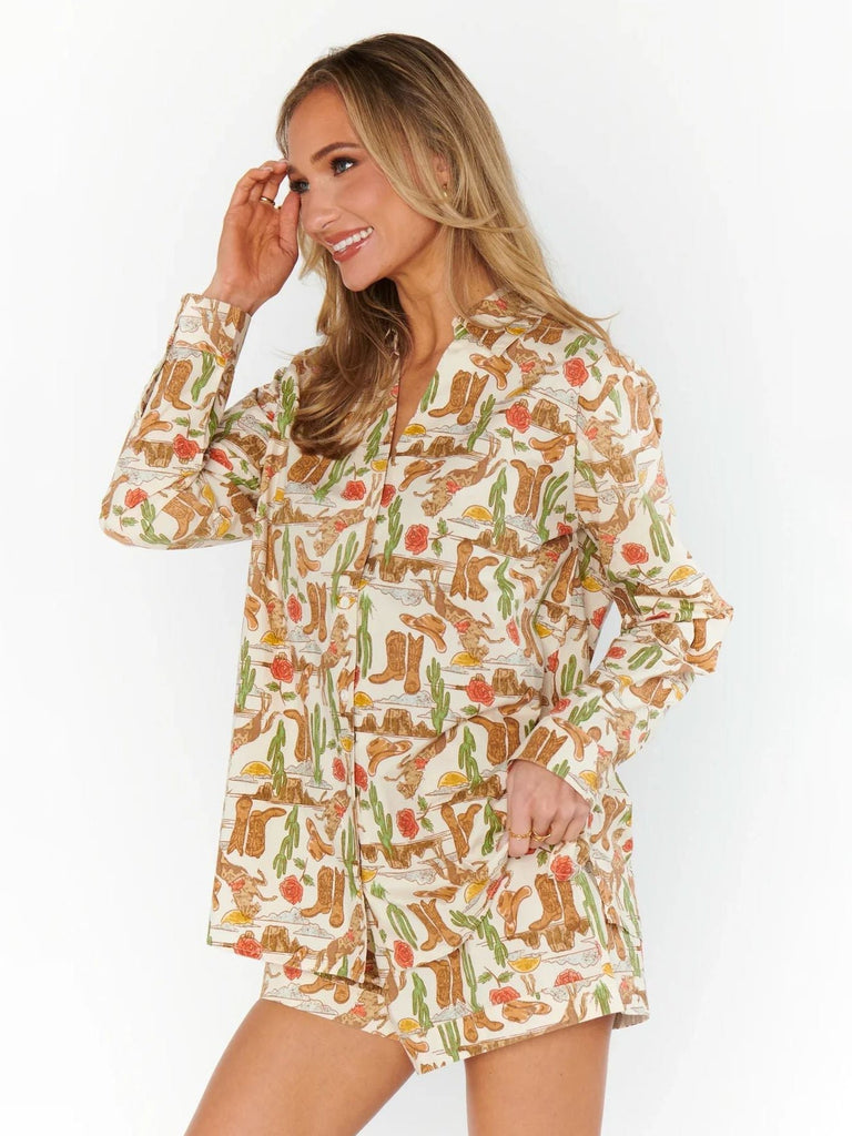 Show Me Your Mumu - Early Riser Shorts PJ Set - Rodeo Escape-Show Me Your Mumu-treehaus