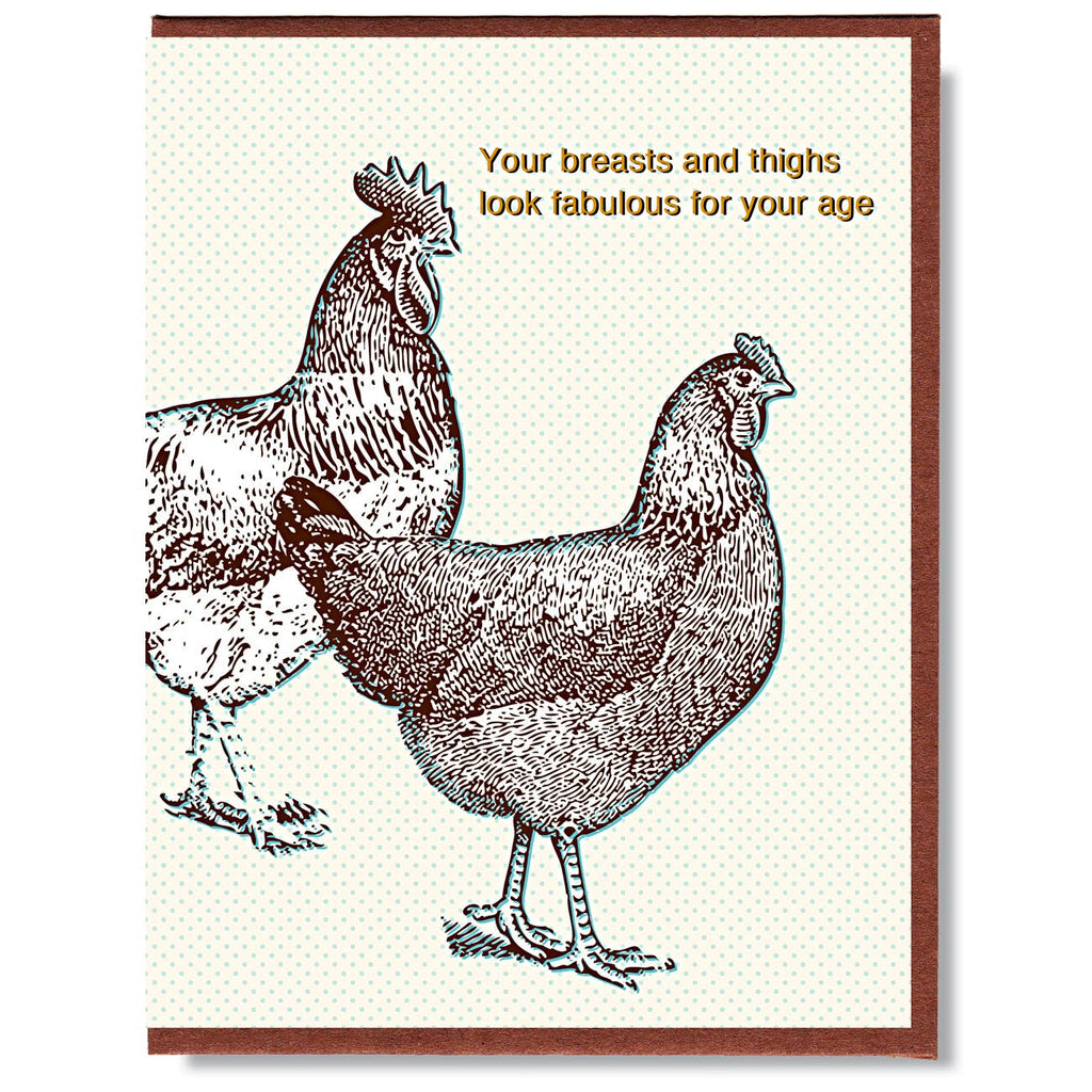 Smitten Kitten - Your Breasts And Thighs Look Fabulous For Your Age Card-Smitten Kitten-treehaus