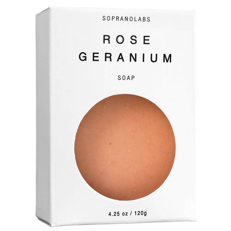 Soprano Labs - Rose Geranium Soap-Soprano Labs-treehaus