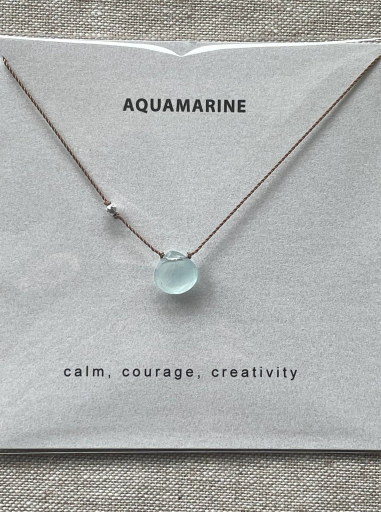 Soulsilk - Aquamarine - Necklace-Soulsilk-treehaus
