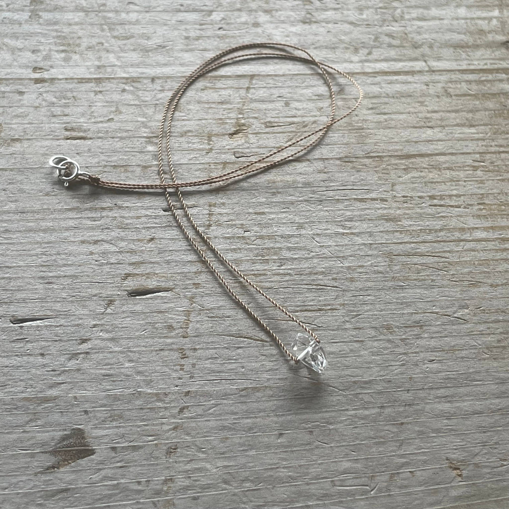 Soulsilk - Herkimer Diamond Quartz - Necklace-Soulsilk-treehaus