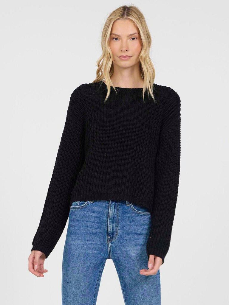 Stitches + Stripes - Brooke Pullover - Black-Stitches & Stripes-treehaus